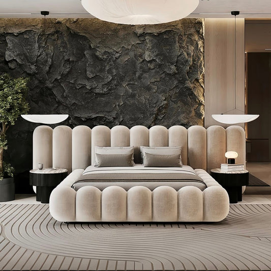 Wide bubble bed